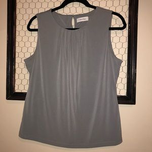 Calvin Klein Gray Shell Top